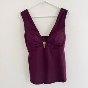 Amoressa Purple Padded Swim Top 8